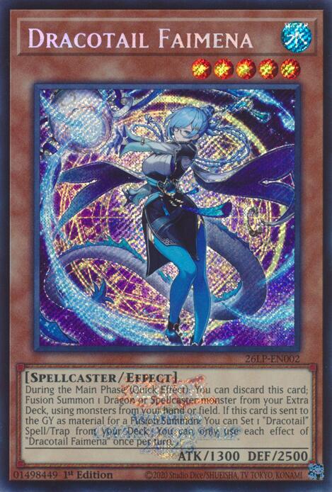 Dracotail Faimena (Emblazoned Secret Rare) (26LP-EN002) [Limited Pack World Championship 2026]