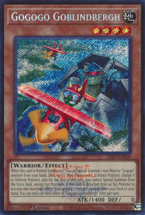 Gogogo Goblindbergh (Emblazoned Secret Rare) (26LP-EN020) [Limited Pack World Championship 2026]