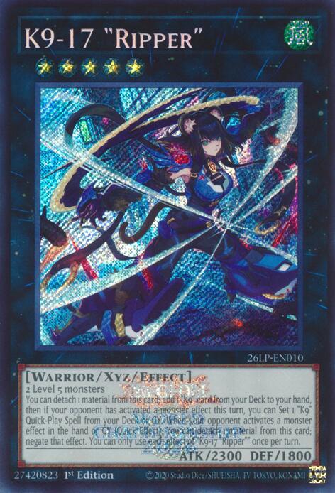 K9-17 Ripper (Emblazoned Secret Rare) (26LP-EN010) [Limited Pack World Championship 2026]