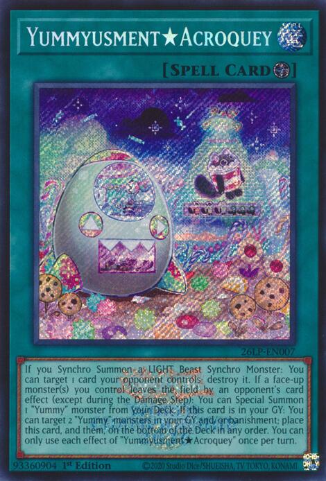 YummyusmentAcroquey (Emblazoned Secret Rare) (26LP-EN007) [Limited Pack World Championship 2026]