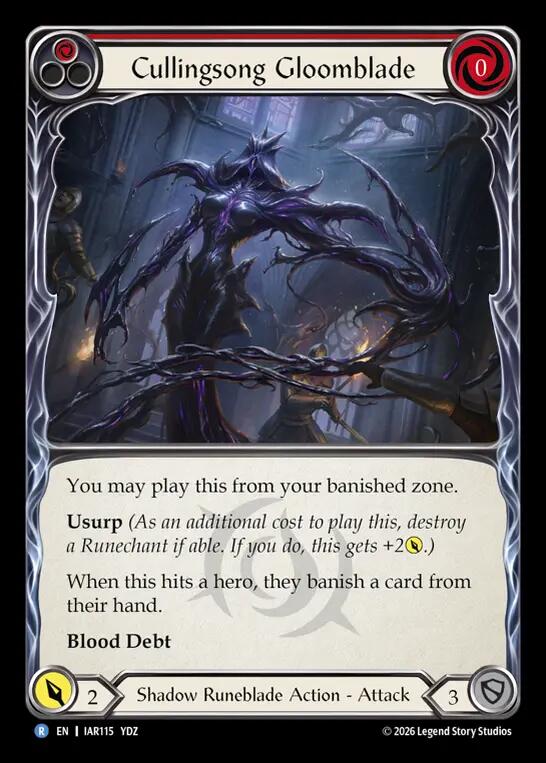 Cullingsong Gloomblade (IAR115) [Usurp the Shadow Throne]