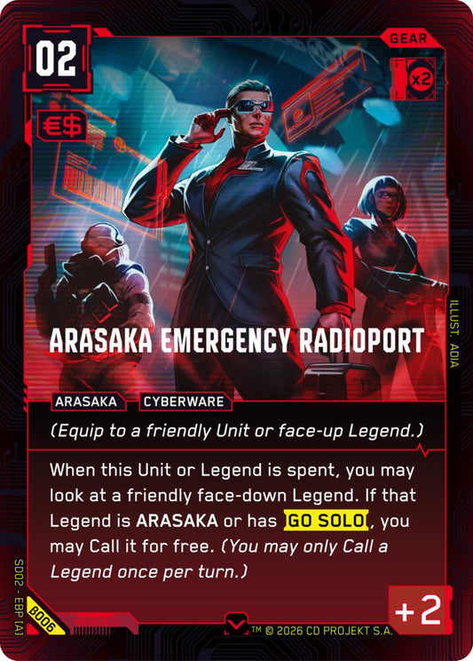 Arasaka Emergency Radioport (B006) [Embracing Power - Beta Starter Deck]