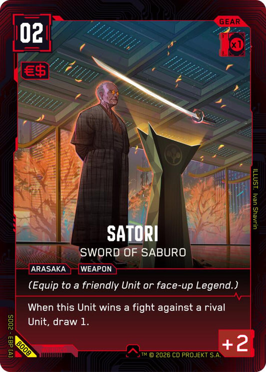 Satori - Sword of Saburo (B008) [Embracing Power - Beta Starter Deck]