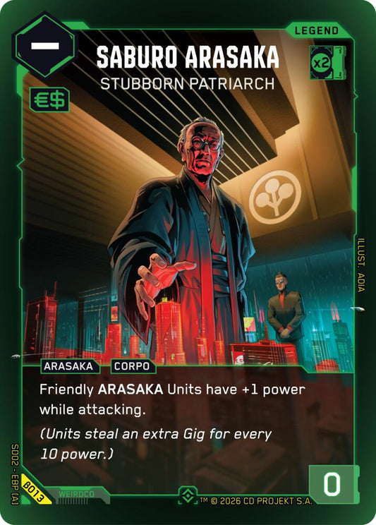 Saburo Arasaka - Stubborn Patriarch (B013) [Embracing Power - Beta Starter Deck]