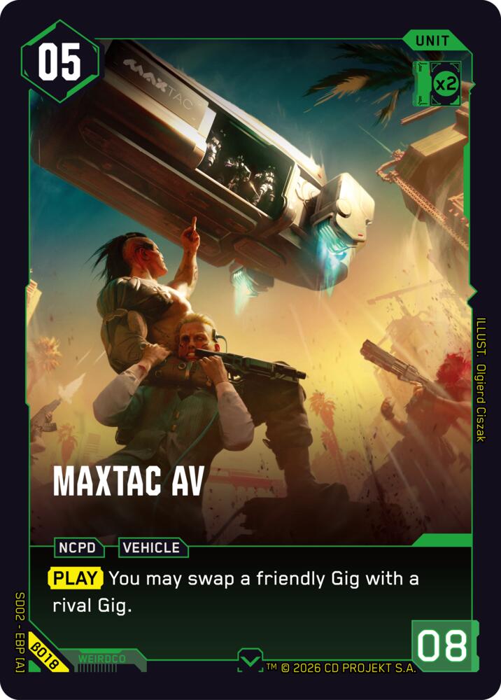 MaxTac AV (B018) [Embracing Power - Beta Starter Deck]