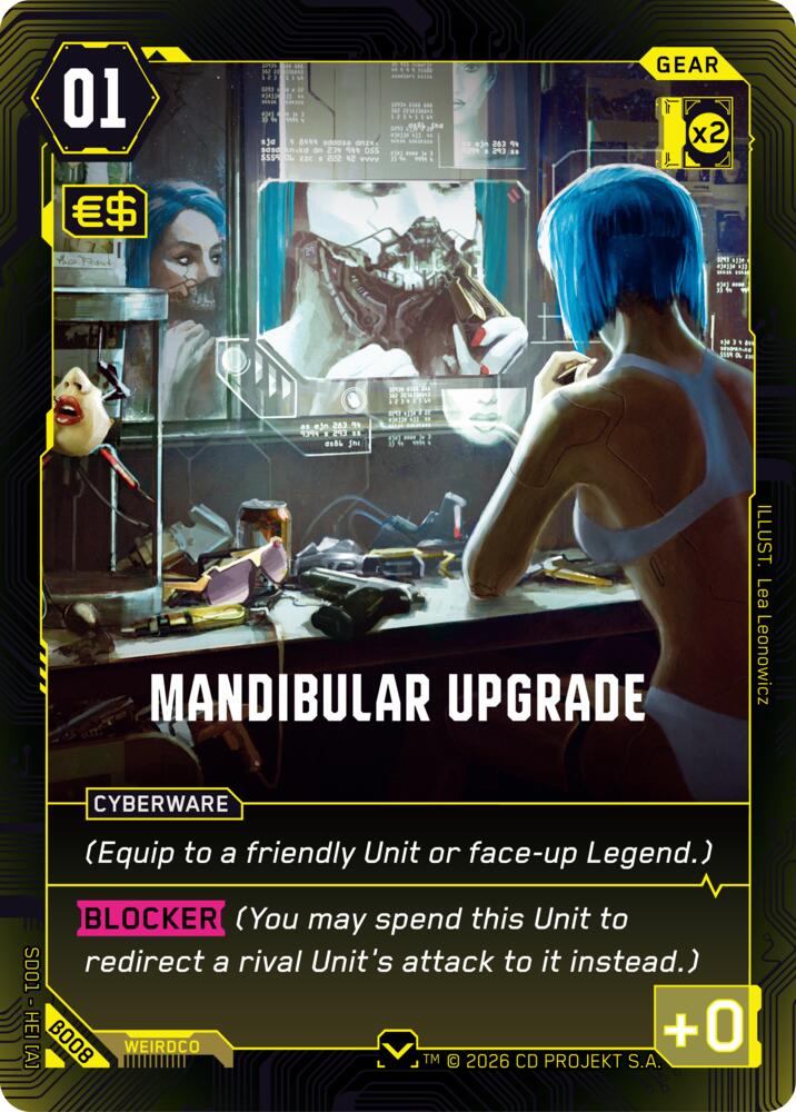 Mandibular Upgrade (B008) [The Heist - Beta Starter Deck]
