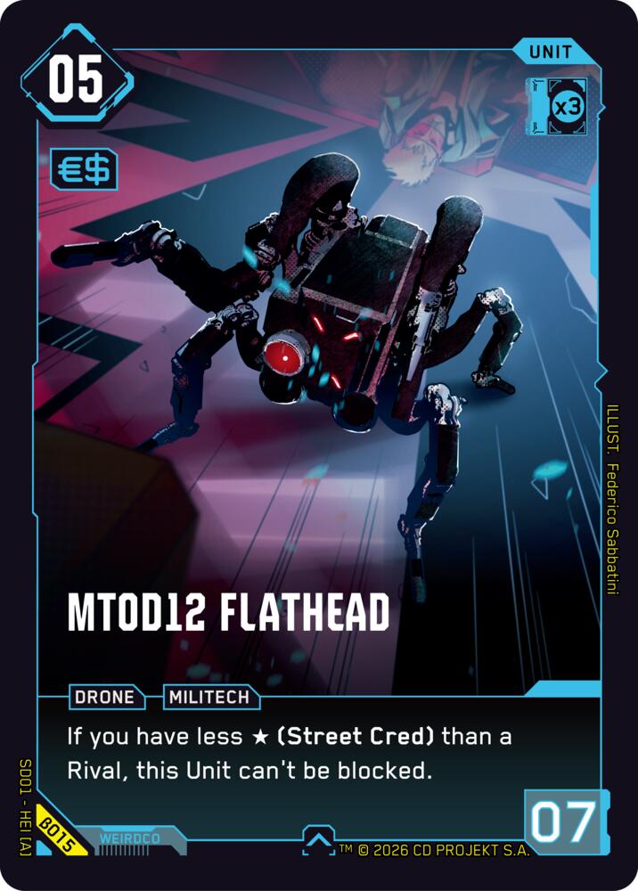 MT0D12 Flathead (B015) [The Heist - Beta Starter Deck]
