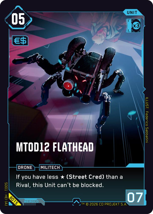 MT0D12 Flathead (B015) [The Heist - Beta Starter Deck]