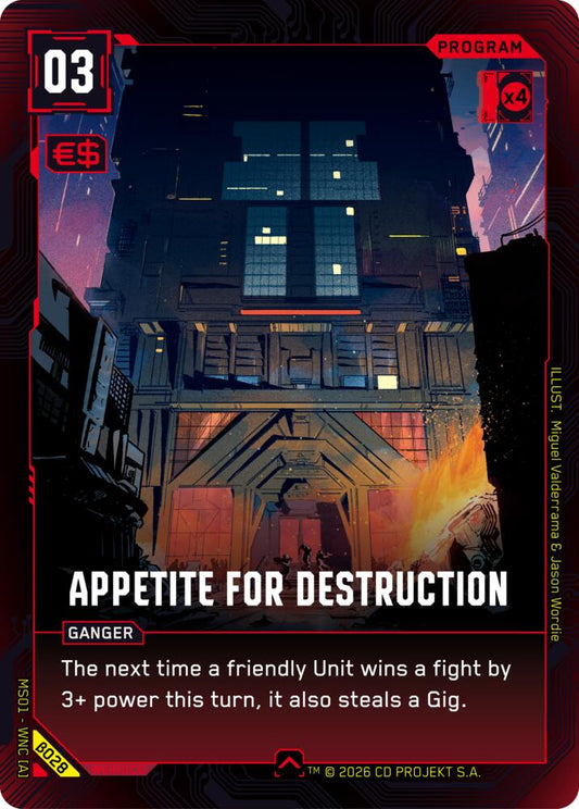 Appetite for Destruction (B028) [Welcome to Night City - Beta]