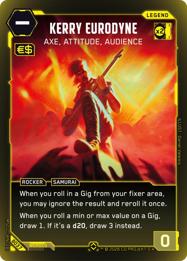 Kerry Eurodyne - Axe, Attitude, Audience (Rare) (B037) [Welcome to Night City - Beta]