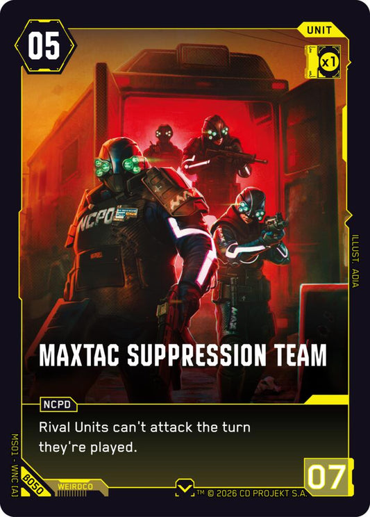 MaxTac Suppression Team (B050) [Welcome to Night City - Beta]