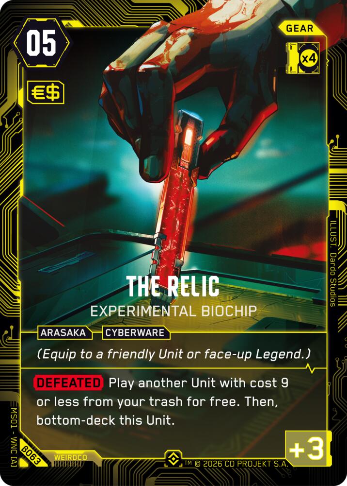 The Relic - Experimental Biochip (Epic) (B063) [Welcome to Night City - Beta]
