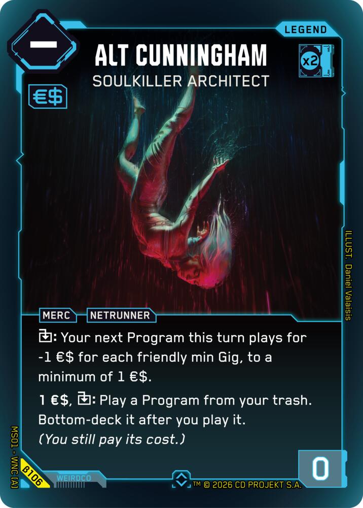 Alt Cunningham - Soulkiller Architect (Rare) (B106) [Welcome to Night City - Beta]