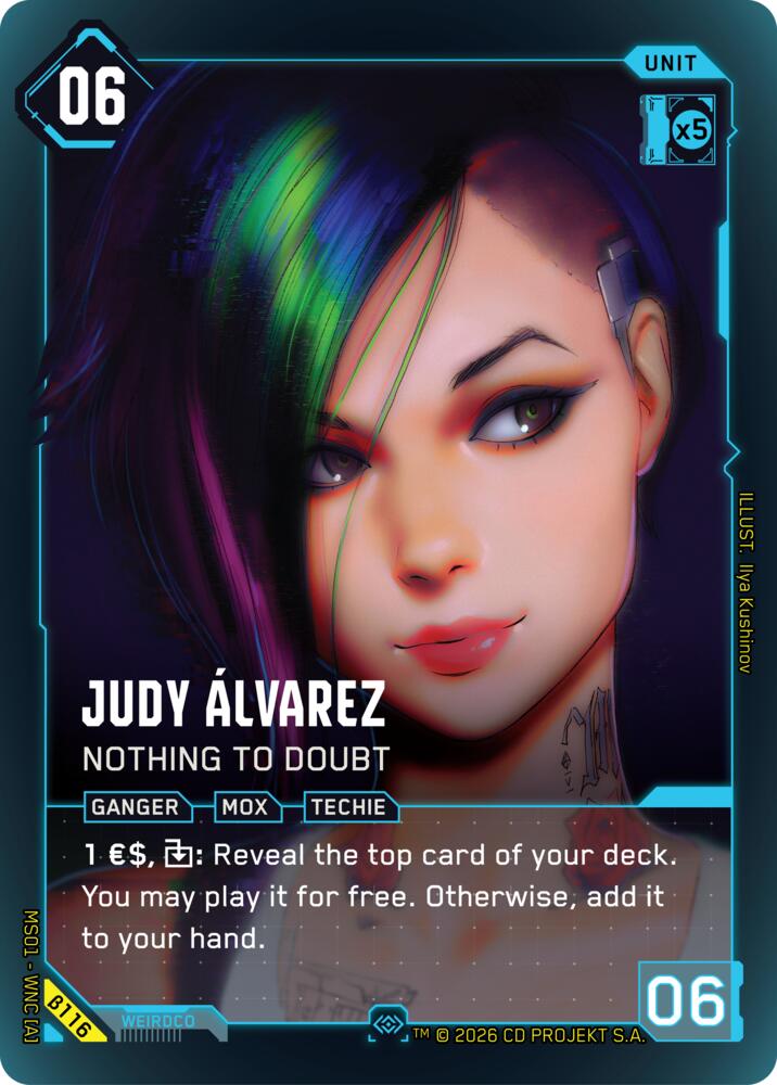 Judy Alvarez - Nothing to Doubt (Secret) (B116) [Welcome to Night City - Beta]