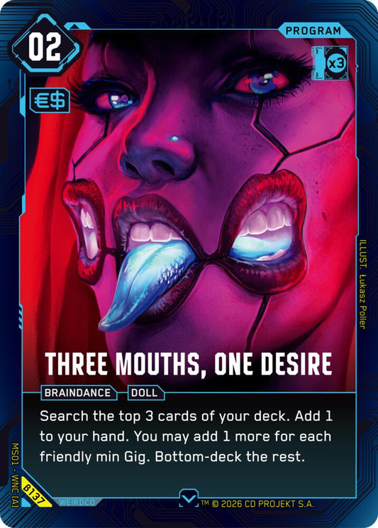 Three Mouths, One Desire (B137) [Welcome to Night City - Beta]