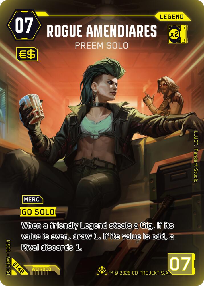 Rogue Amendiares - Preem Solo (ILegend) (B149) [Welcome to Night City - Beta]