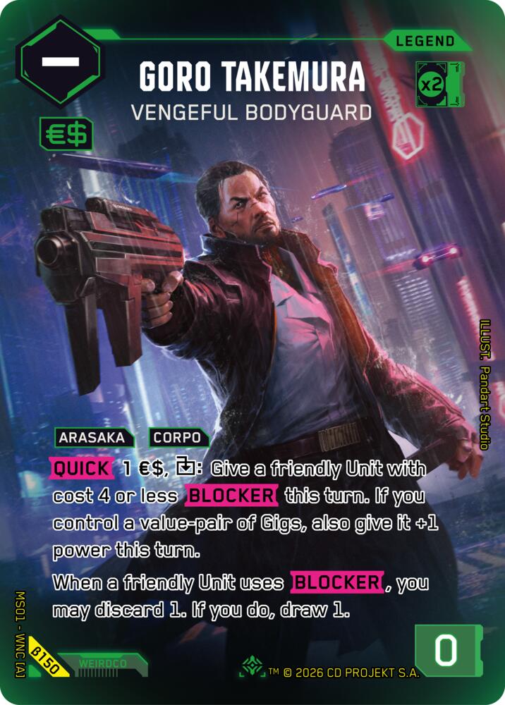 Goro Takemura - Vengeful Bodyguard (ILegend) (B150) [Welcome to Night City - Beta]