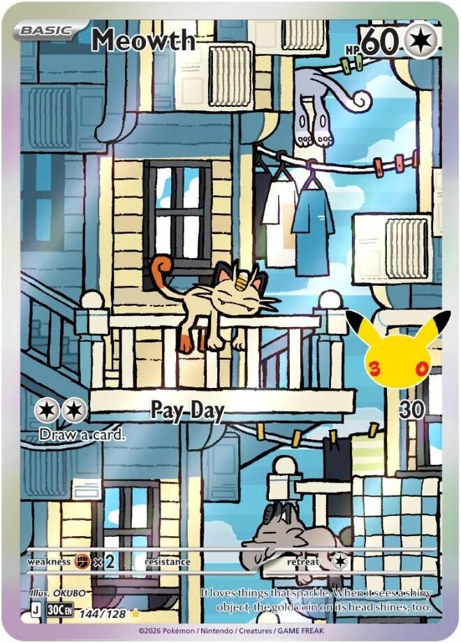 Meowth - 144/128 (144/128) [ME: 30th Celebration]