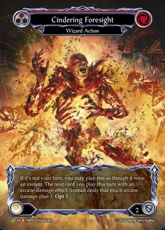 Cindering Foresight (Red) - TNP055 (TNP055) [Flesh and Blood: Promo Cards]