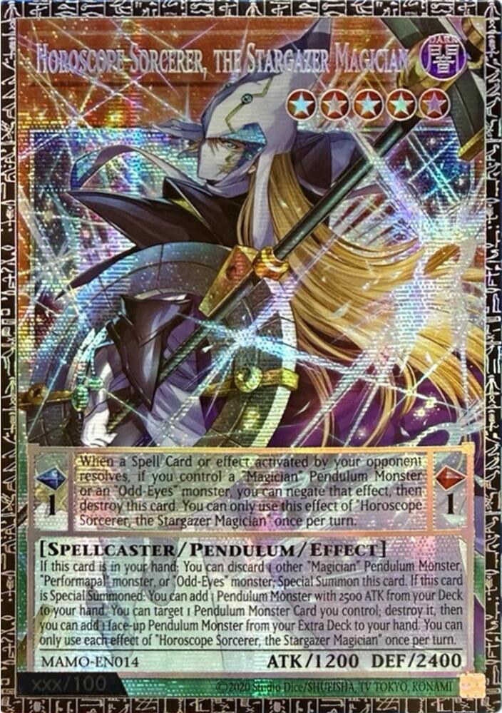 Horoscope Sorcerer, the Stargazer Magician (GMR) (MAMO-EN014) [Magnificent Monsters]