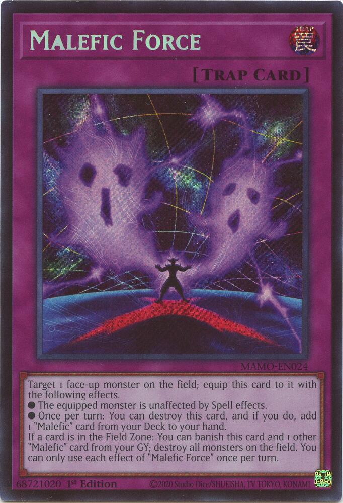 Malefic Force (Secret Rare) (MAMO-EN024) [Magnificent Monsters]
