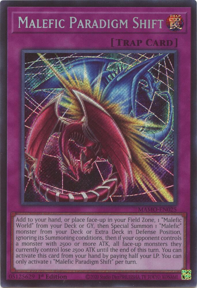 Malefic Paradigm Shift (Secret Rare) (MAMO-EN025) [Magnificent Monsters]