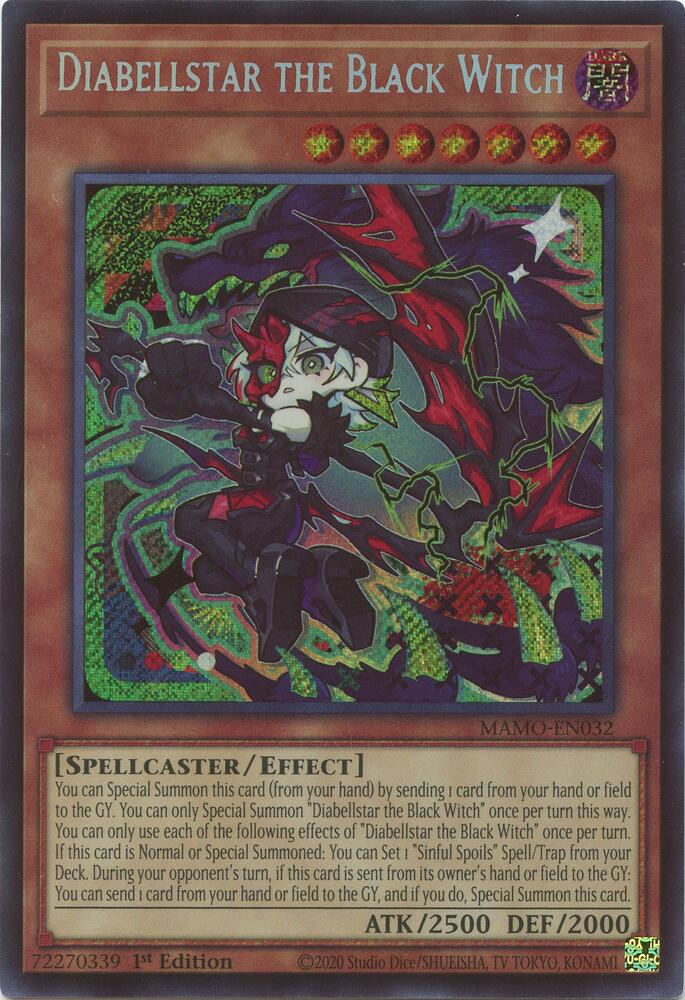 Diabellstar the Black Witch (Secret Rare) (MAMO-EN032) [Magnificent Monsters]