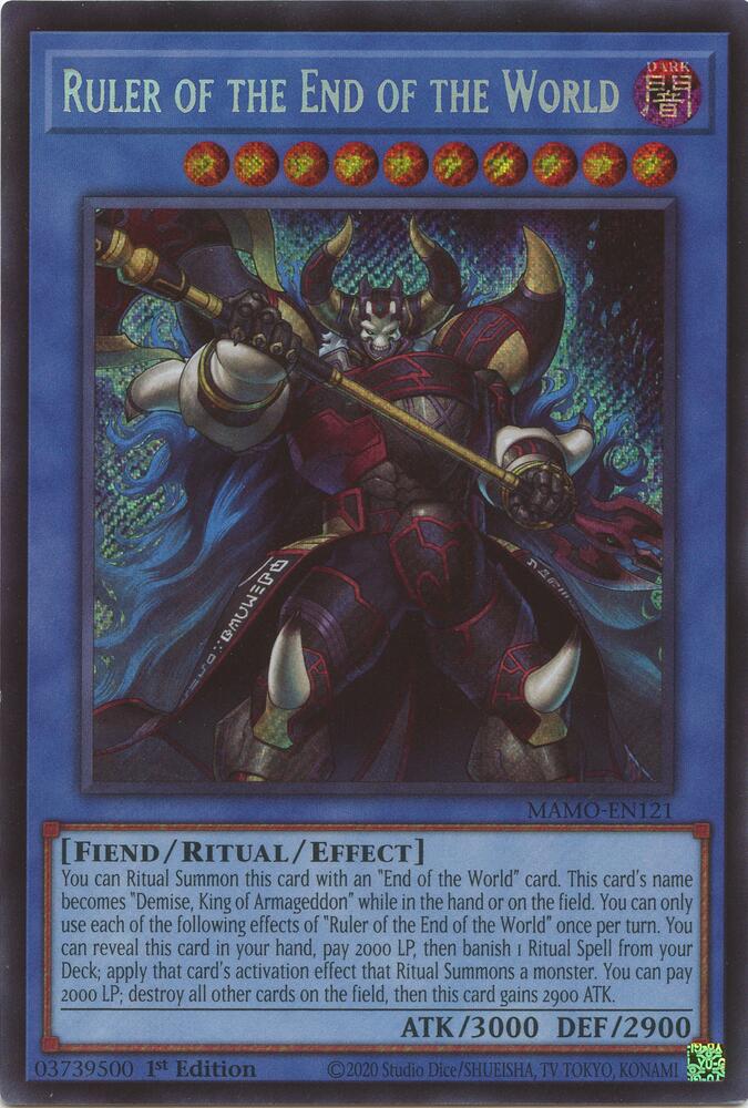 Ruler of the End of the World (MAMO-EN121) [Magnificent Monsters]