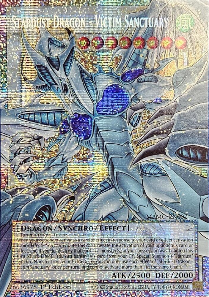 Stardust Dragon - Victim Sanctuary (Starlight Rare) (Extended Art) (MAMO-EN007) [Magnificent Monsters]