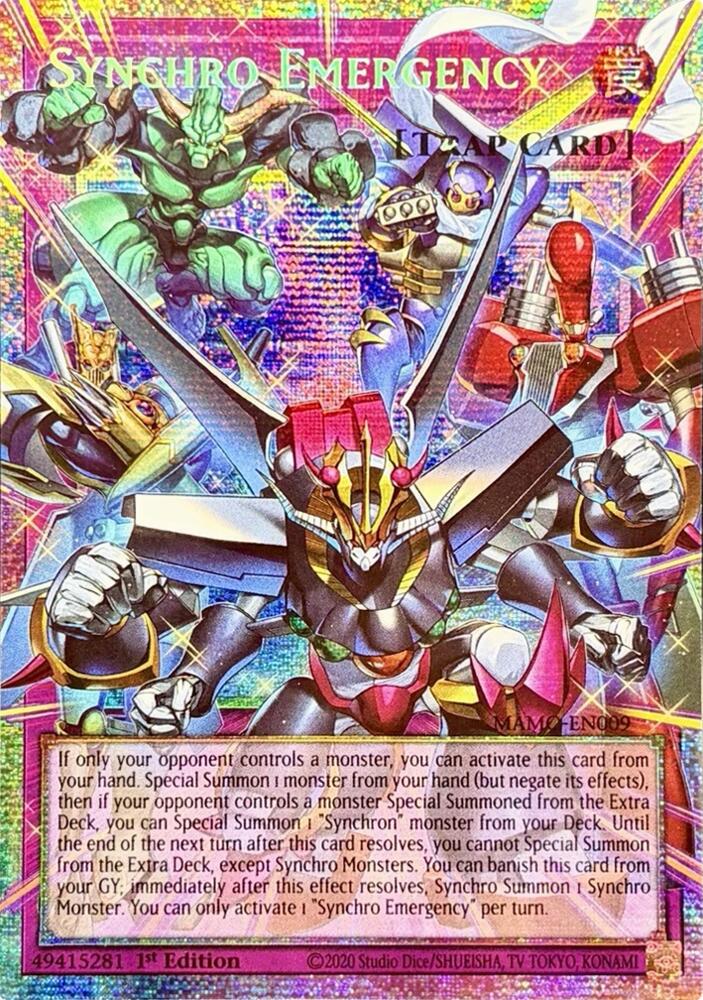 Synchro Emergency (Starlight Rare) (Extended Art) (MAMO-EN009) [Magnificent Monsters]