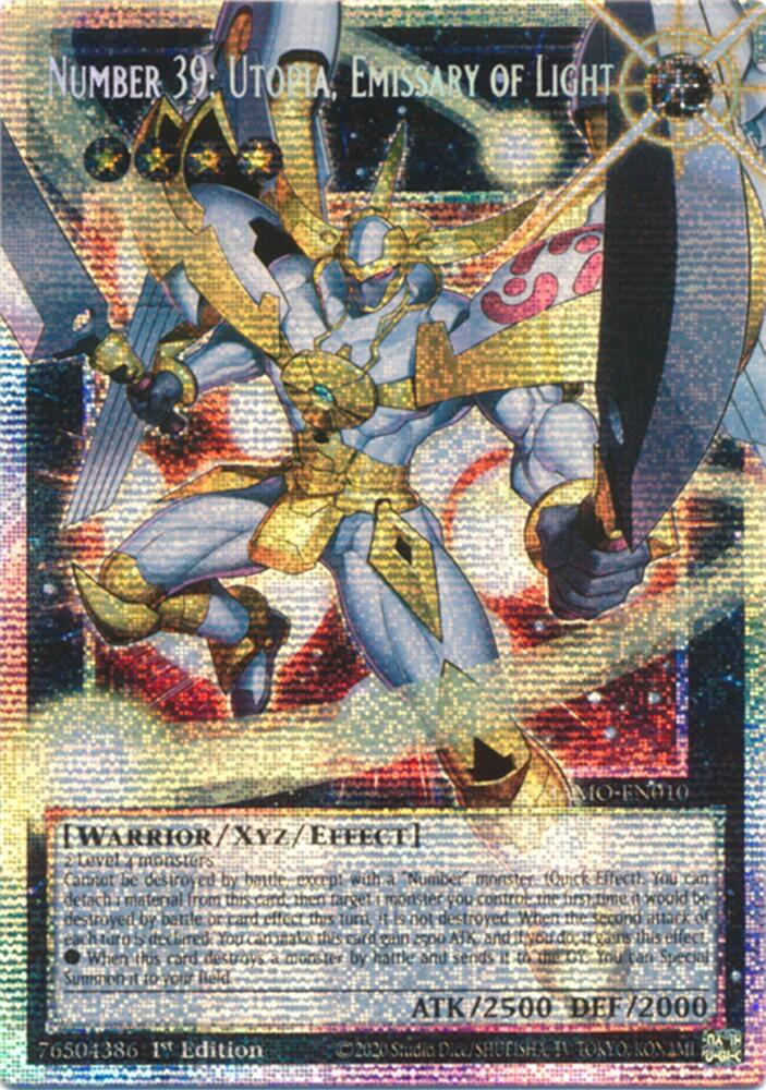 Number 39: Utopia, Emissary of Light (Starlight Rare) (Extended Art) (MAMO-EN010) [Magnificent Monsters]
