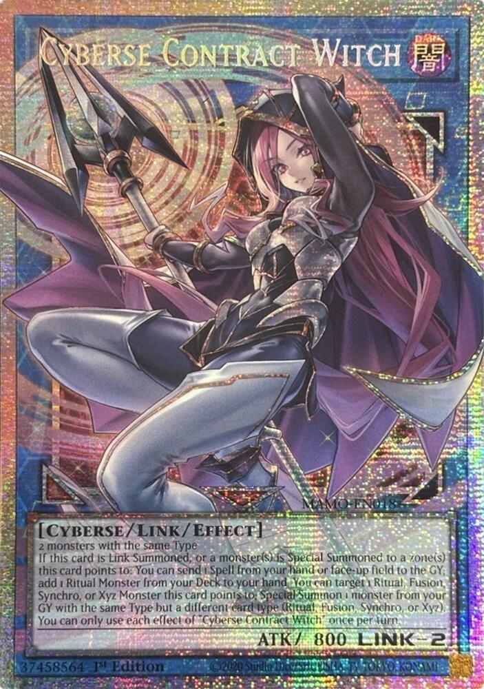Cyberse Contract Witch (Starlight Rare) (Extended Art) (MAMO-EN018) [Magnificent Monsters]