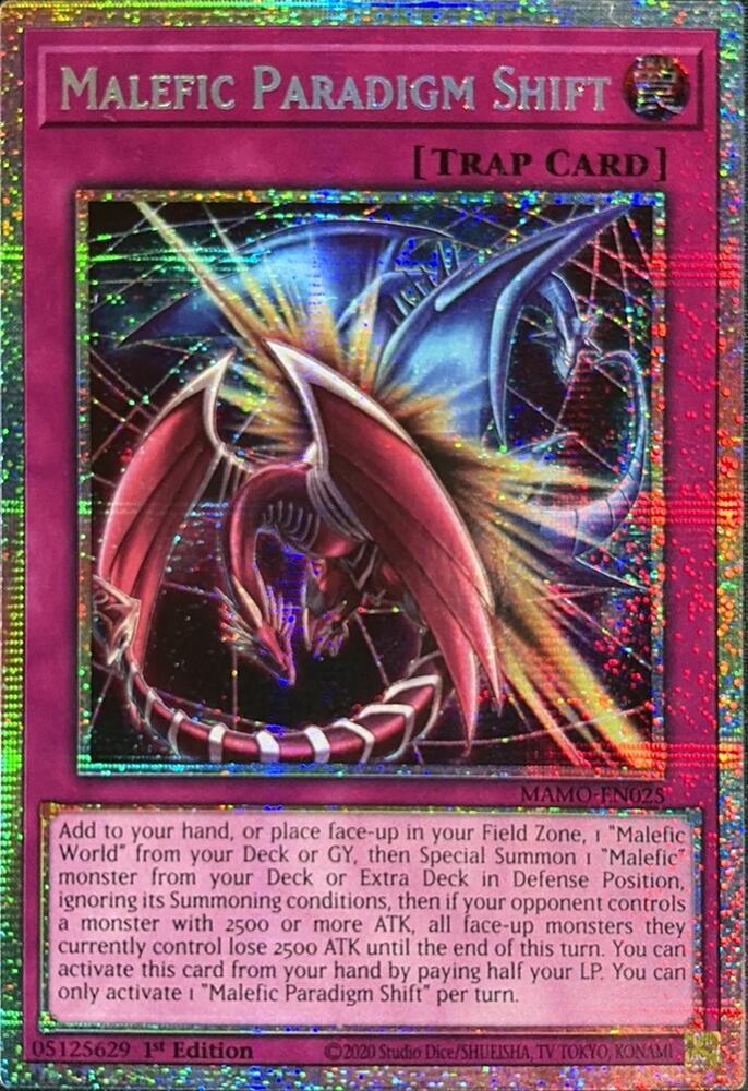 Malefic Paradigm Shift (Starlight Rare) (MAMO-EN025) [Magnificent Monsters]