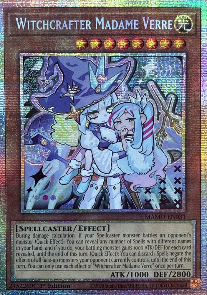 Witchcrafter Madame Verre (Starlight Rare) (MAMO-EN031) [Magnificent Monsters]