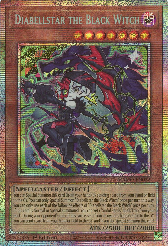 Diabellstar the Black Witch (Starlight Rare) (MAMO-EN032) [Magnificent Monsters]