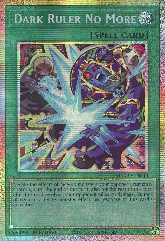 Dark Ruler No More (Starlight Rare) (MAMO-EN040) [Magnificent Monsters]
