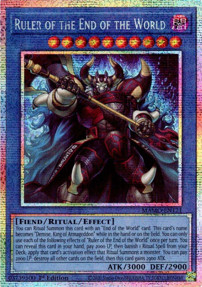 Ruler of the End of the World (Starlight Rare) (MAMO-EN121) [Magnificent Monsters]