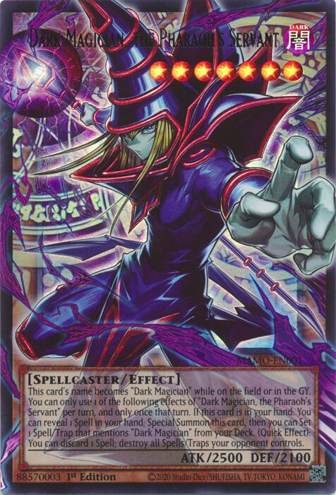 Dark Magician, the Pharaoh's Servant (Extended Art) (MAMO-EN001) [Magnificent Monsters]