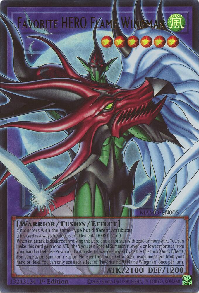 Favorite HERO Flame Wingman (Extended Art) (MAMO-EN005) [Magnificent Monsters]