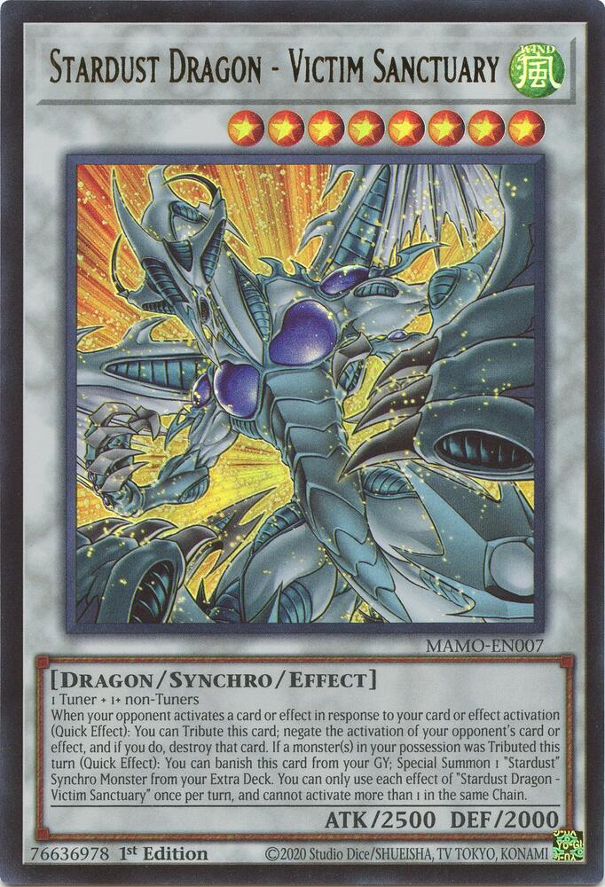 Stardust Dragon - Victim Sanctuary (MAMO-EN007) [Magnificent Monsters]