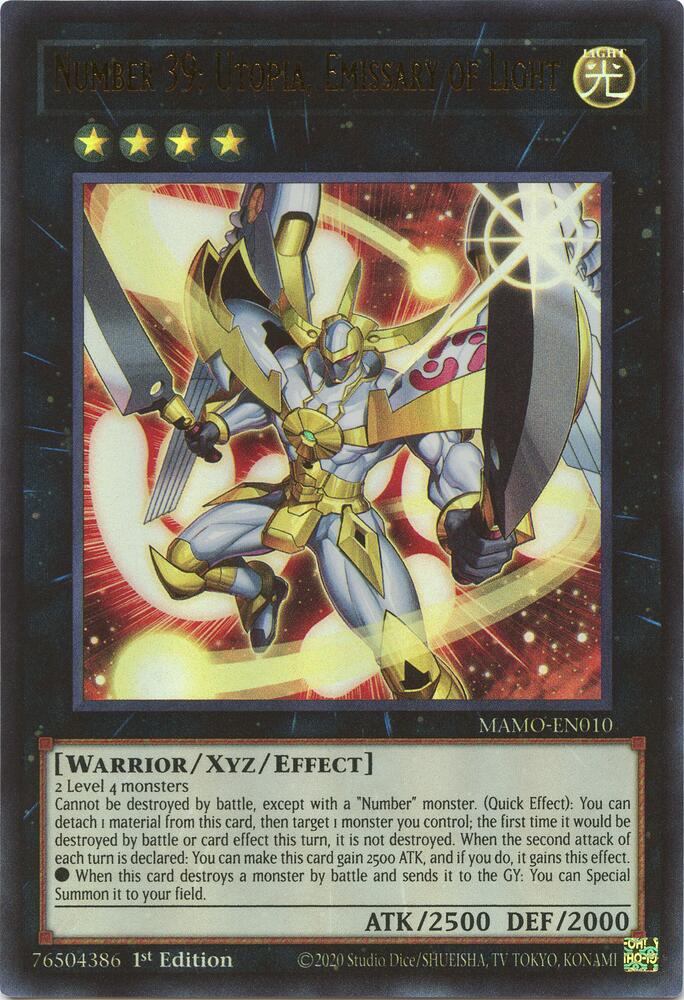 Number 39: Utopia, Emissary of Light (MAMO-EN010) [Magnificent Monsters]