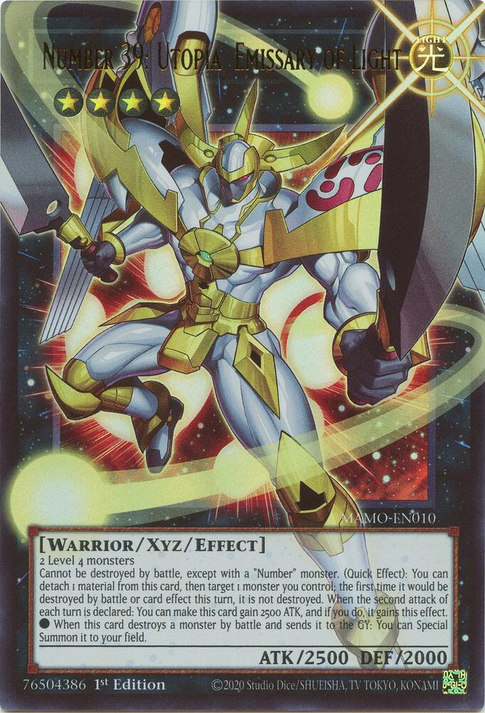 Number 39: Utopia, Emissary of Light (Extended Art) (MAMO-EN010) [Magnificent Monsters]