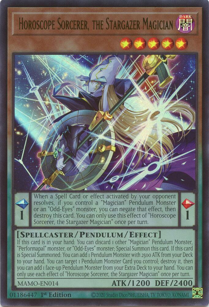 Horoscope Sorcerer, the Stargazer Magician (MAMO-EN014) [Magnificent Monsters]