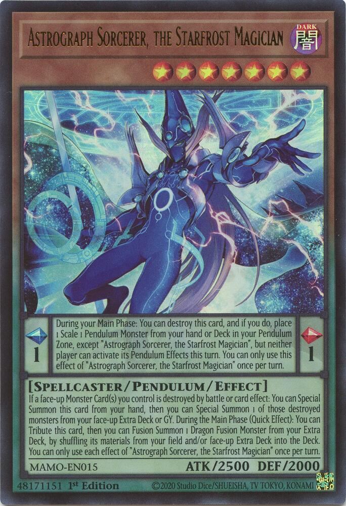 Astrograph Sorcerer, the Starfrost Magician (MAMO-EN015) [Magnificent Monsters]