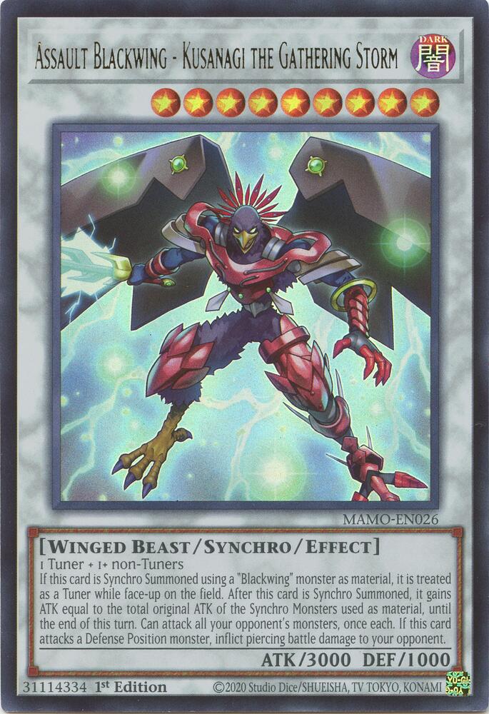 Assault Blackwing - Kusanagi the Gathering Storm (MAMO-EN026) [Magnificent Monsters]