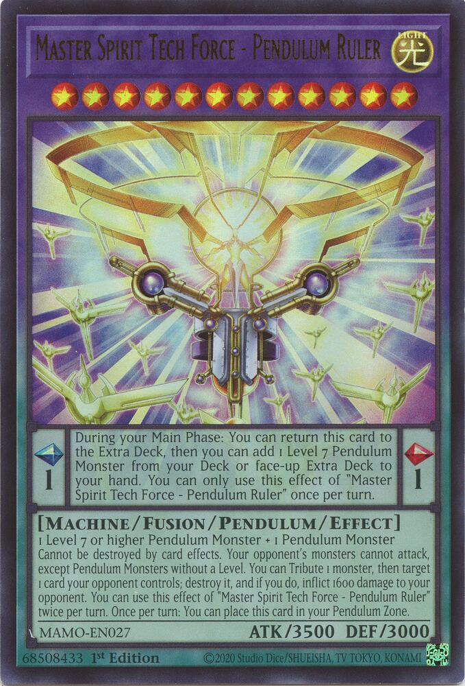 Master Spirit Tech Force - Pendulum Ruler (MAMO-EN027) [Magnificent Monsters]