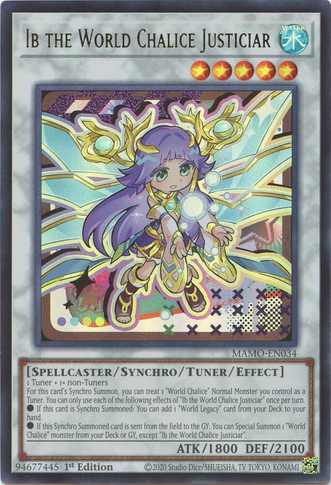 Ib the World Chalice Justiciar (MAMO-EN034) [Magnificent Monsters]