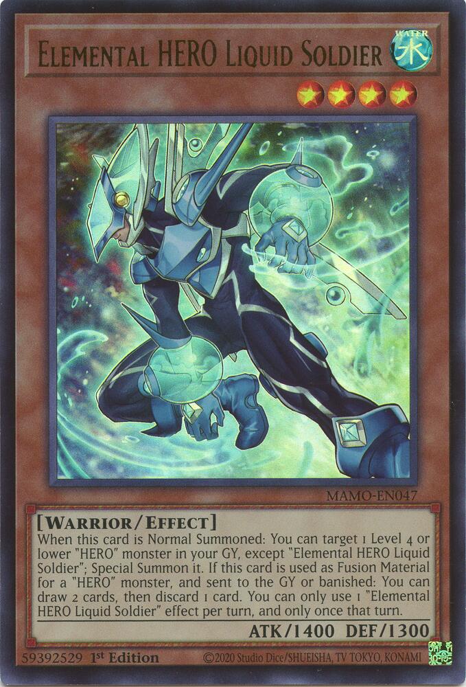 Elemental HERO Liquid Soldier (MAMO-EN047) [Magnificent Monsters]