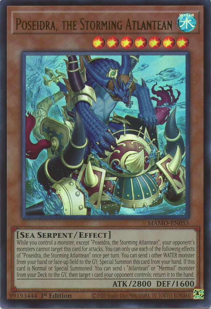 Poseidra, the Storming Atlantean (MAMO-EN055) [Magnificent Monsters]