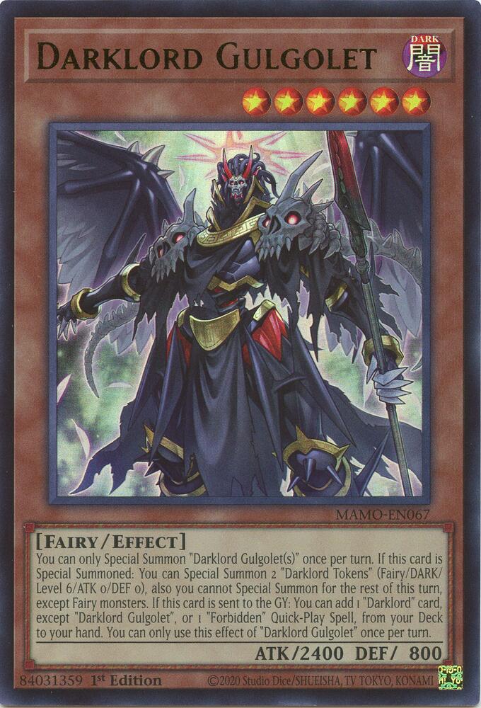 Darklord Gulgolet (MAMO-EN067) [Magnificent Monsters]